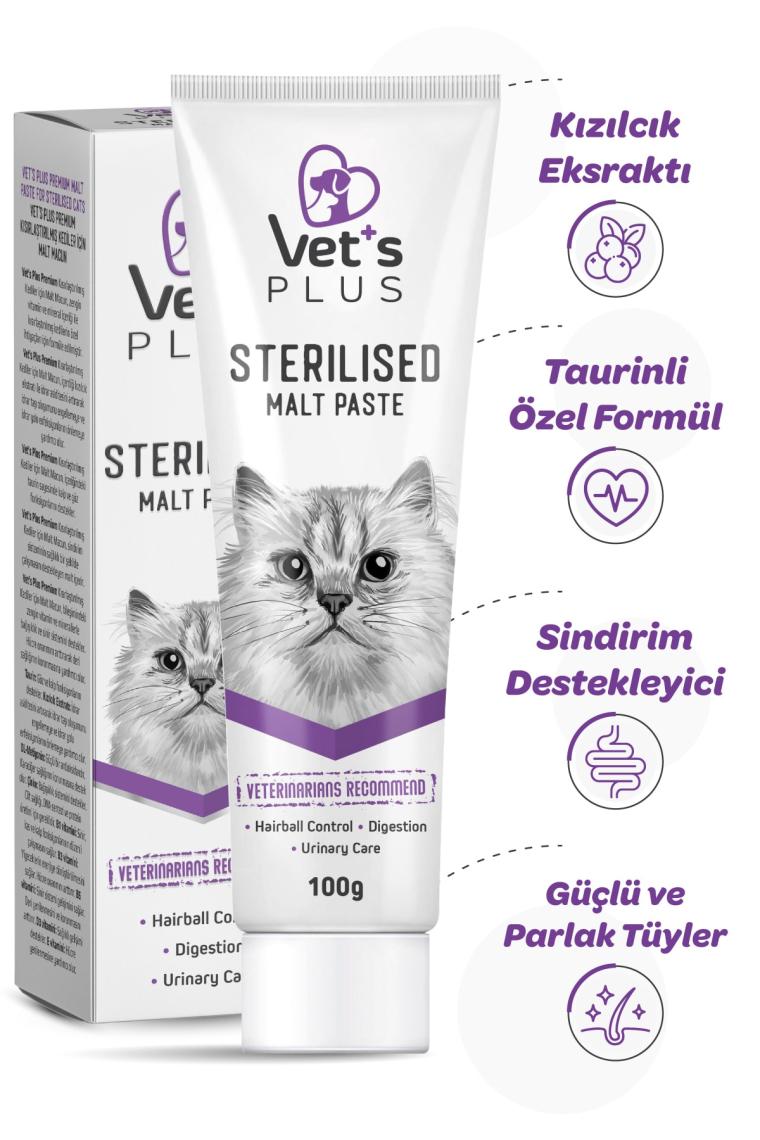 Sterilised Kısırlaştırılmış Kediler Için Malt Macun 100gr (tüy Sağlığı Destekleyici)