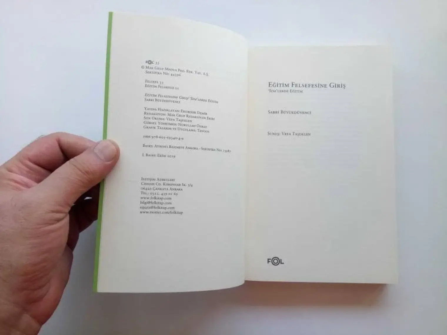 Eğitim Felsefesine Giriş/ ‘İzm’Lerde Eğitim - Sabri Büyükdüvenci