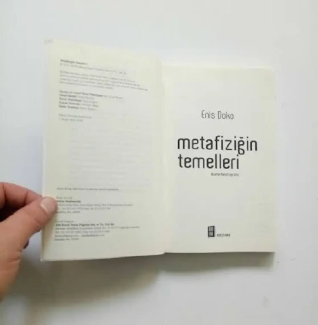 Metafiziğin Temelleri - Enis Doko