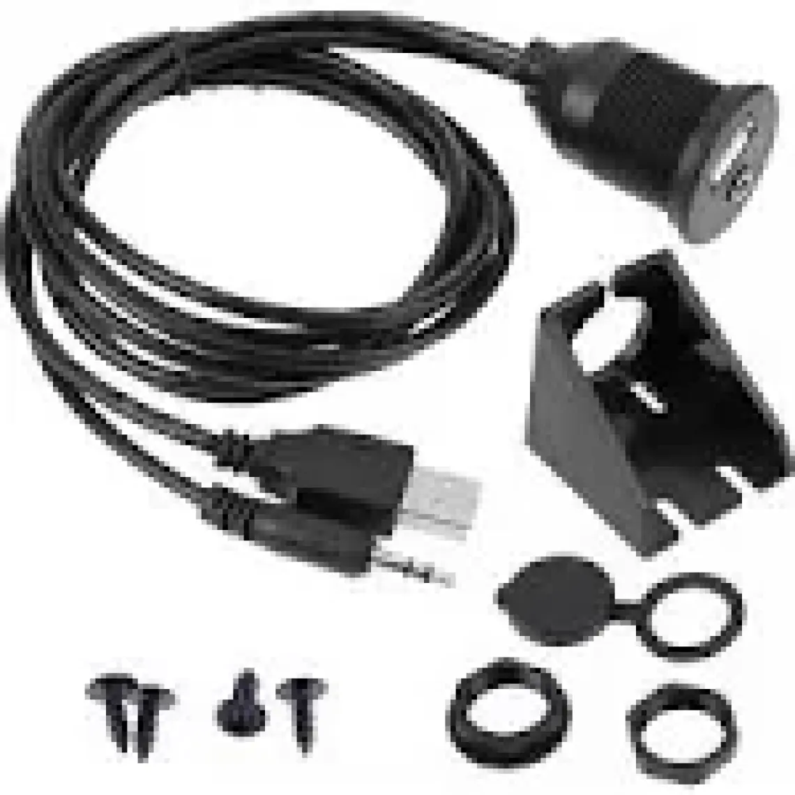 Autoline USB ve Aux Uzatma Kablosu Şase Portlu
