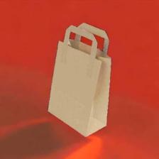 Konak Ambalaj Kraft Kağıt Çanta Düz Saplı 18X24X8 cm 10 Adetli