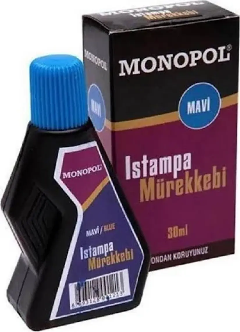 Monopol 1121 Istampa Mürekkebi 30 ml Mavi