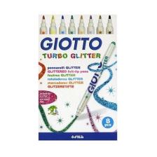 Simli Keçeli Kalem Turbo Glitter 8li 425800
