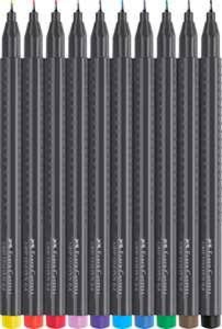 Faber-Castell Grip Finepen Keçe Uç 0.4mm 10'lu Karton Kutu