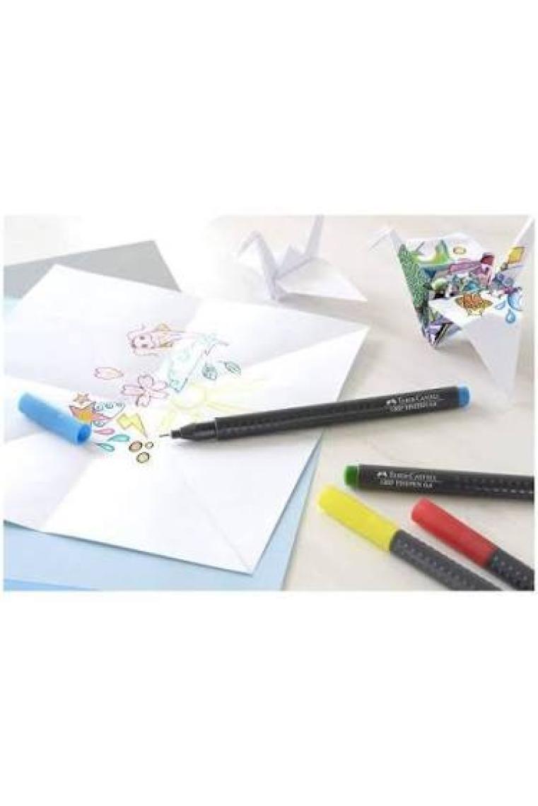 Faber-Castell Grip Finepen Keçe Uç 0.4mm 10'lu Karton Kutu