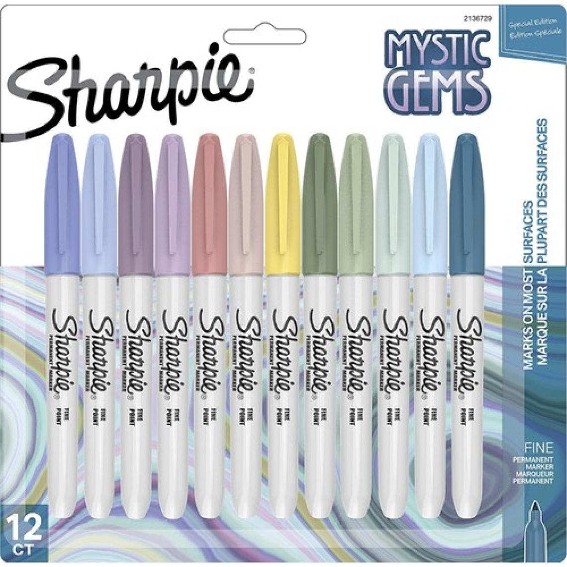Sharpıe Fine Permanent Markör Mystıc Gems 12LI Bls