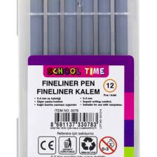 Globox 3078 School Time Fineliner Renkli Kalem 12'li