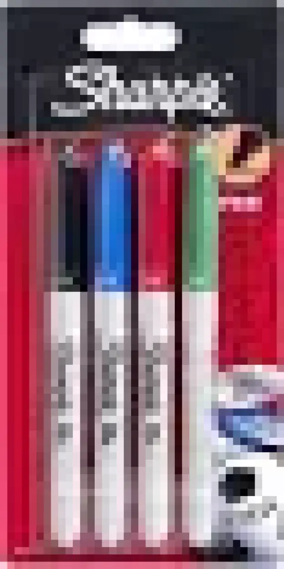Sharpie Fine Permanent Markör Kalem Standart Renkler 4'lü