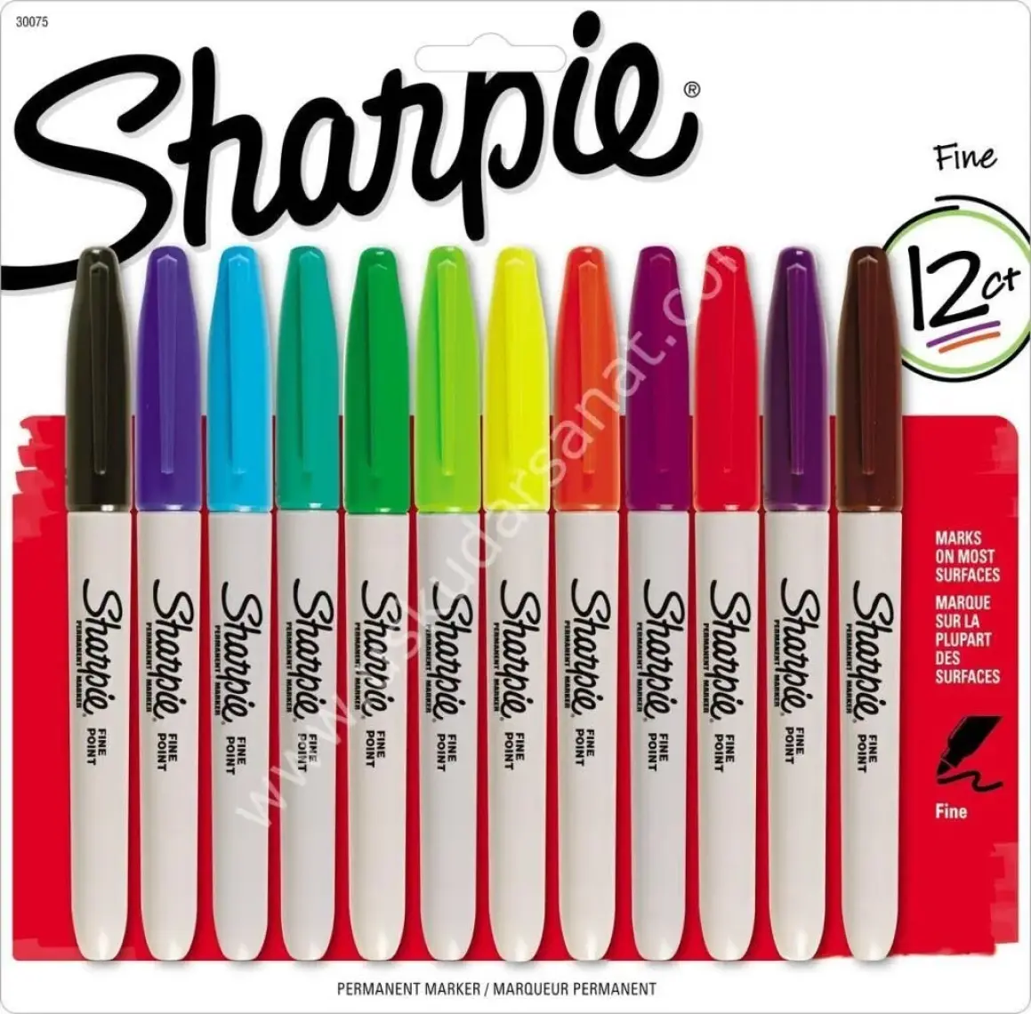 Sharpie Kalem Permanent Markör 12'li Paket