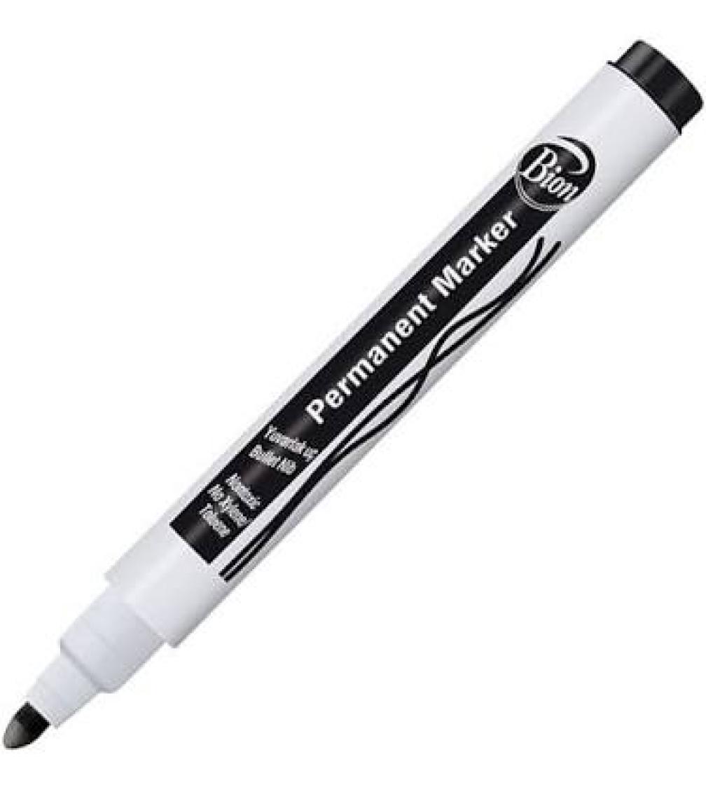 Bion Permanent Marker 9175 - Yuvarlak Uç - Siyah