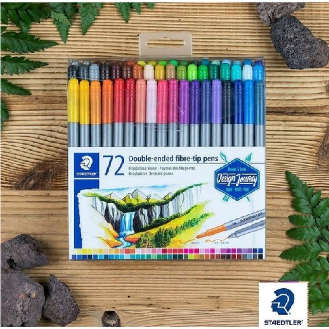 Staedtler Twin-Tip Çift Taraflı Keçeli Kalem Seti 72'li 3200