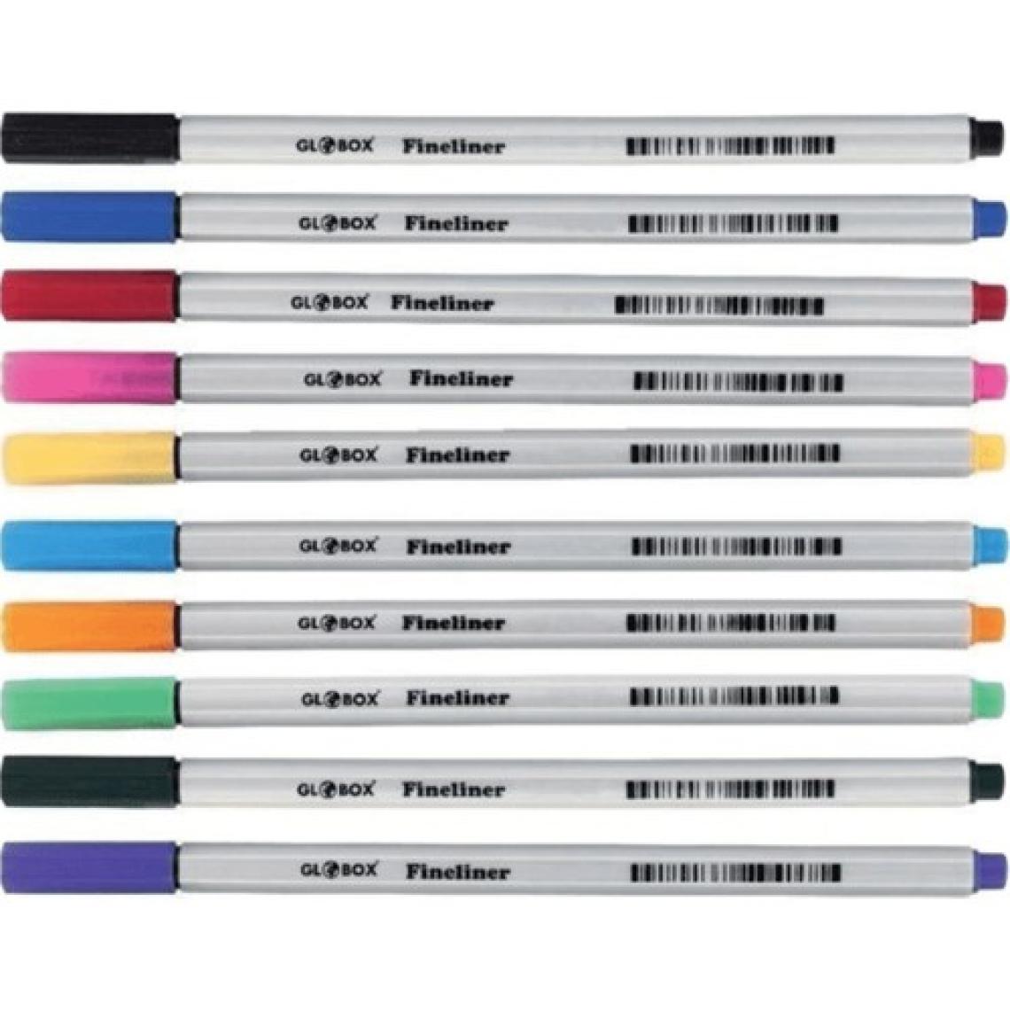 Globox Fineliner 10 Renk 0,4 mm