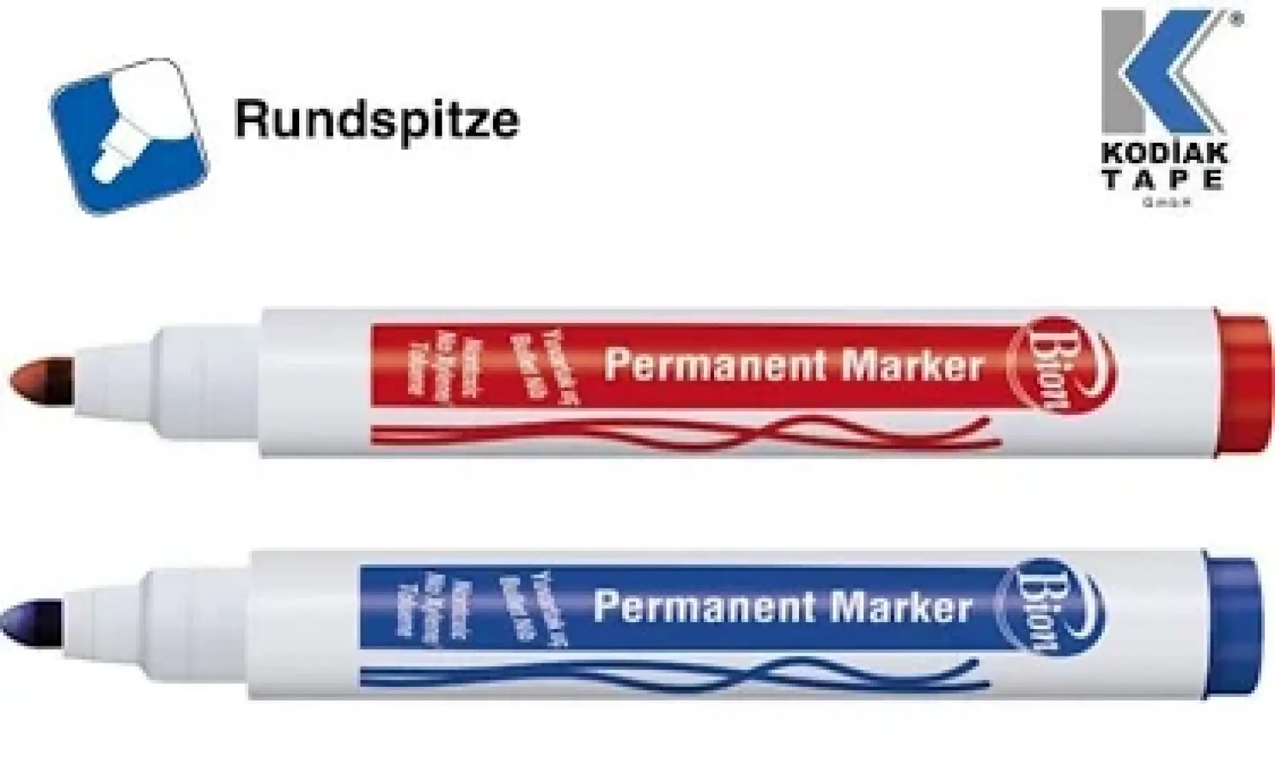 Bion Permanent Marker 9175- Yuvarlak Uç - Mavi