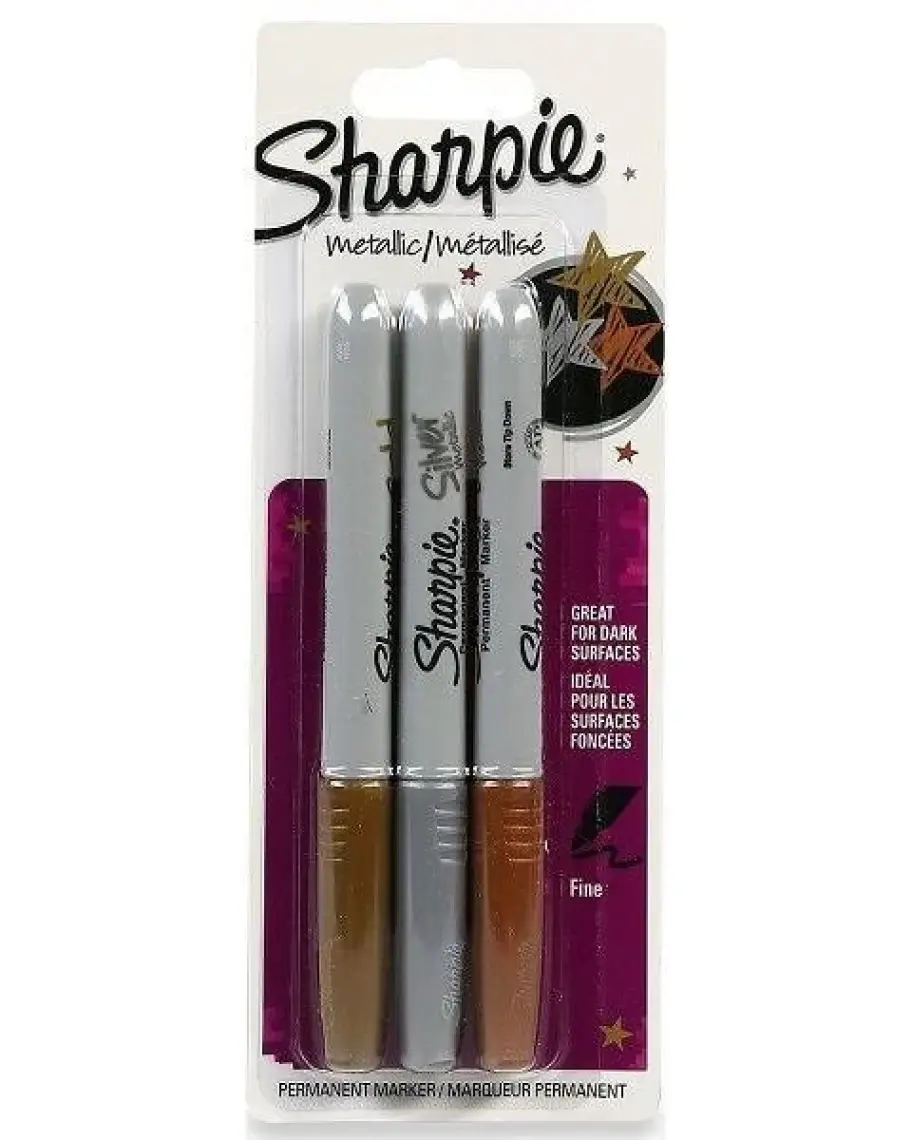 Sharpie Metalik Markör Karışık Renk Blisterli 3'lü