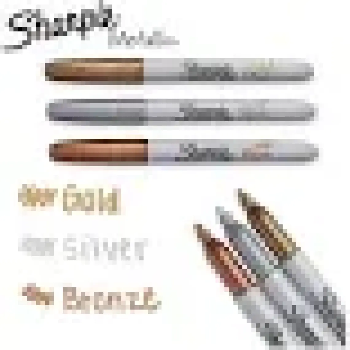 Sharpie Metalik Markör Karışık Renk Blisterli 3'lü