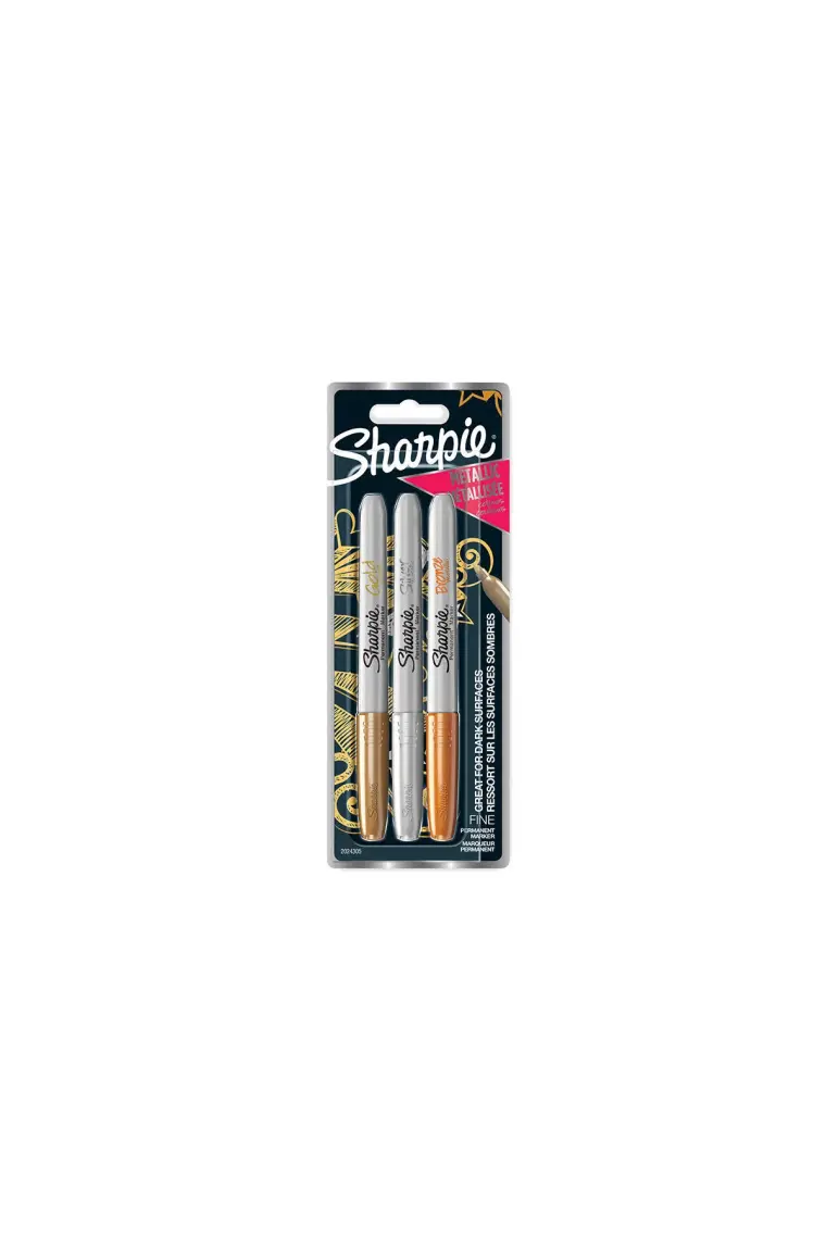 Sharpie Metalik Markör Karışık Renk Blisterli 3'lü