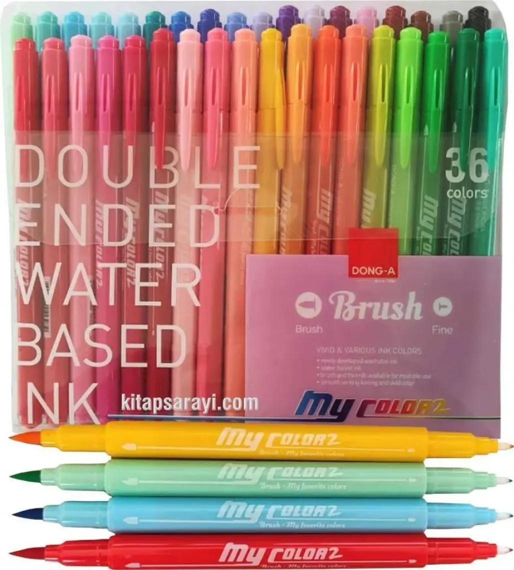 Dong-a Donga My Color2 Çift Taraflı Keçeli Kalem 36'lı Set