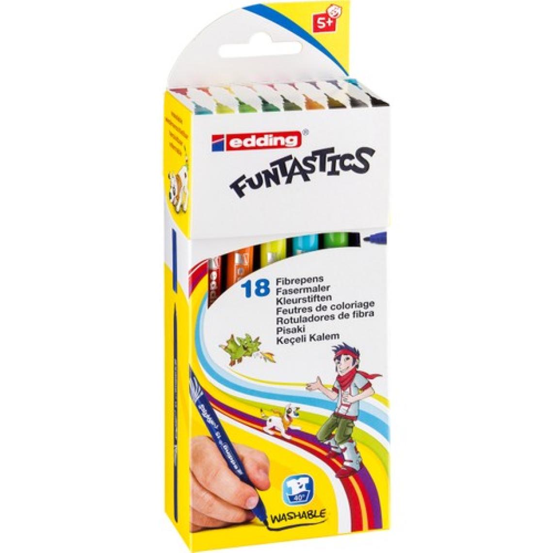 Edding Funtastics Keçe Uçlu Kalem İnce 18'Li Set