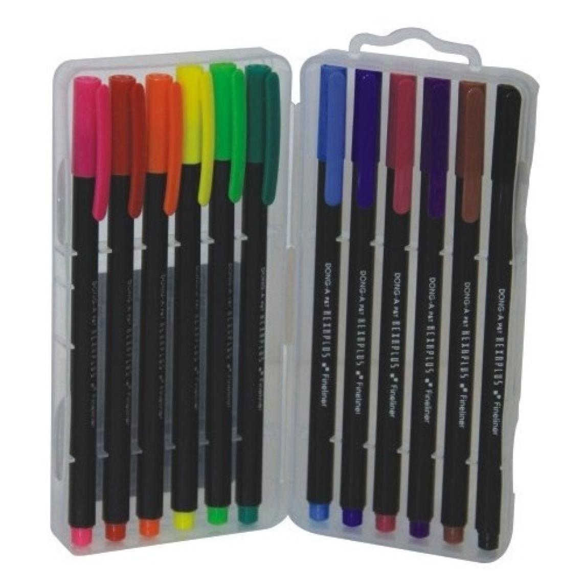 Dong-A Hexaplus Fineliner kalem 12 renk / Kutu