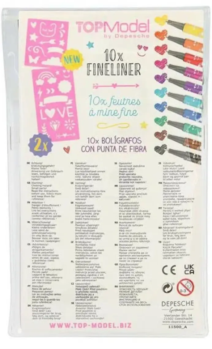 Topmodel Fineliner Set
