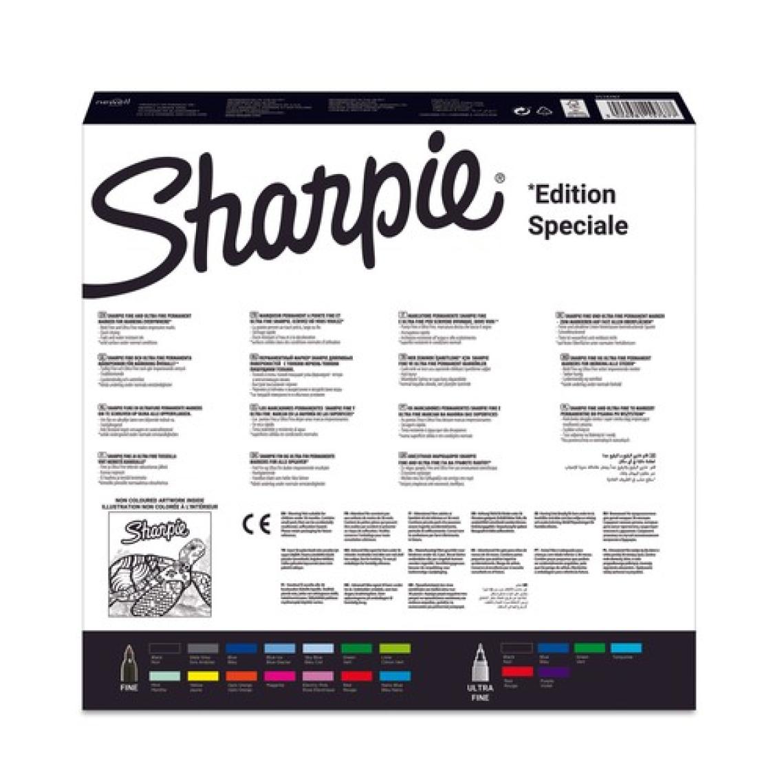 Sharpie Permanent Markör Fine 20li Kaplumbağa