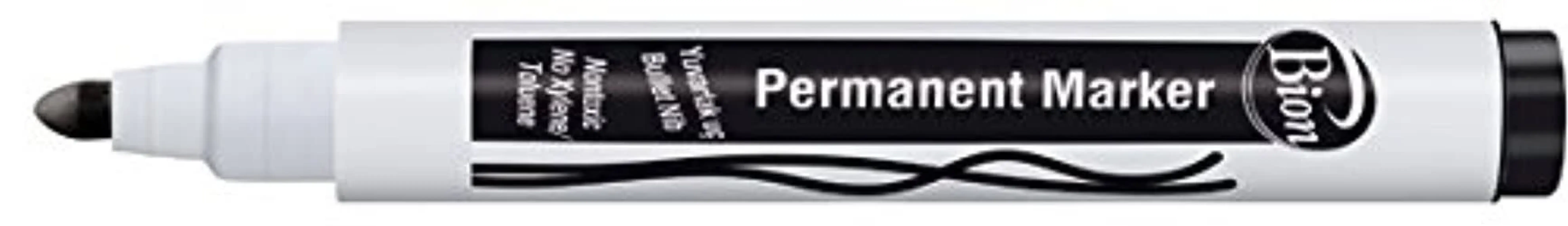 Bion Permanent Marker 9175 - Yuvarlak Uç - Siyah