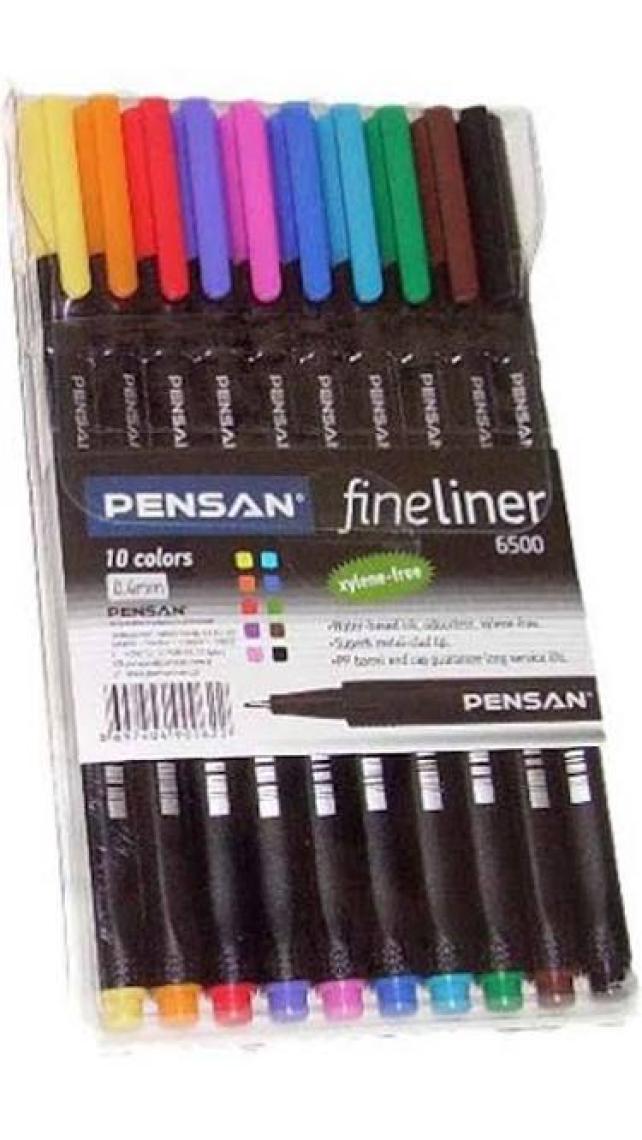 Pensan Keçe Uç Kalem 6500 10'Lu Plastik Kutu