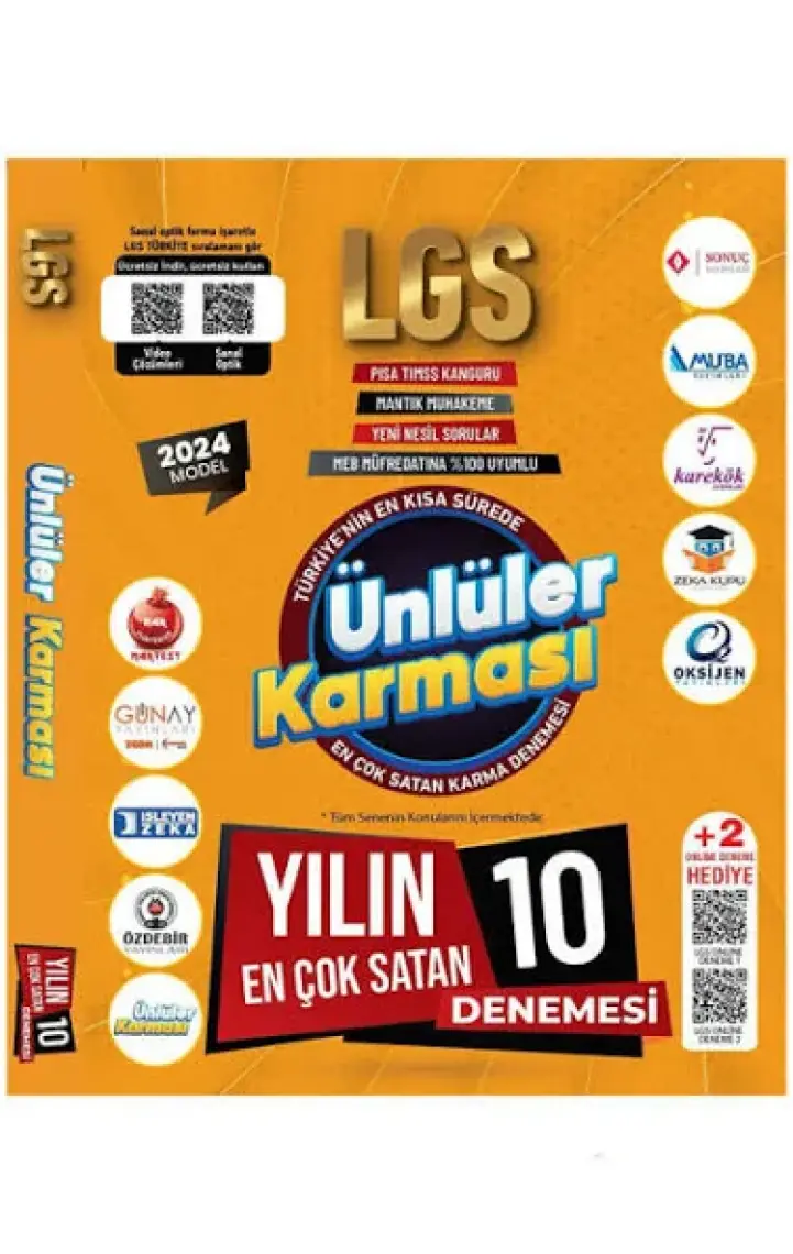 Ünlüler Karması 2021 8. Sınıf 10 Deneme 10 Yayın