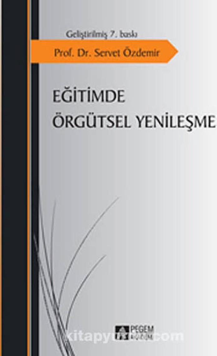 Pegem Akademi Yayıncılık Eğitimde Örgütsel Yenileşme