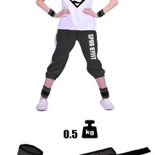Spor Byfit Çocuklar Için Siyah El Veya Ayak Bileği Ağırlığı