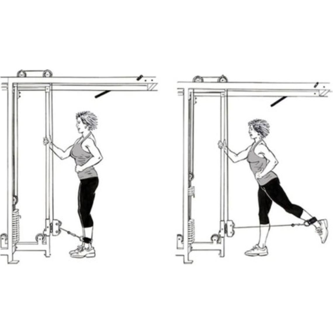 Spor Byfit Ayak Bilek Kayışı D-Ring Fitness Ağırlık Çekiş Aparatı