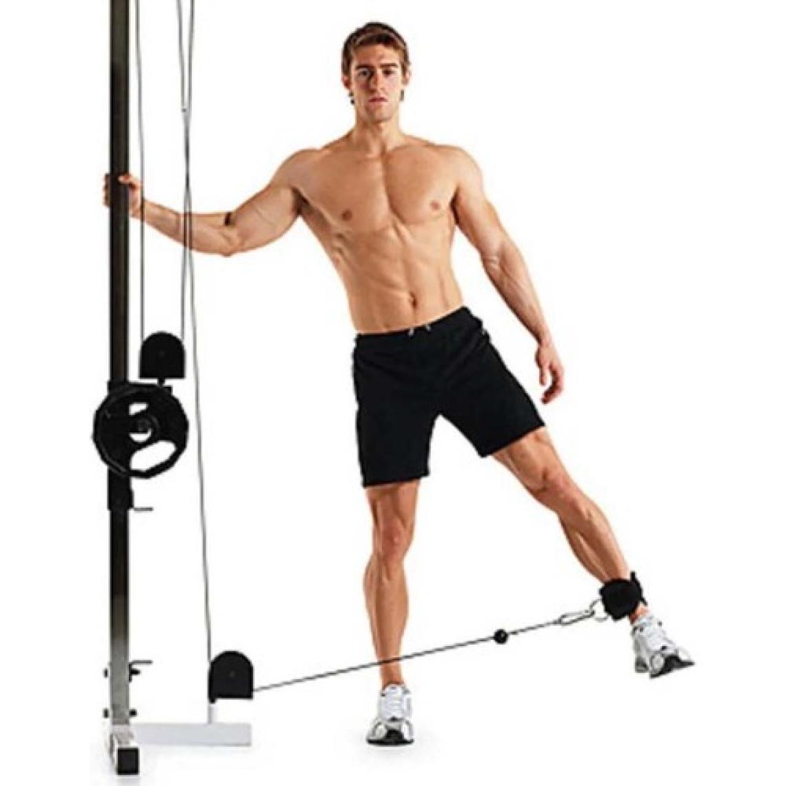 Spor Byfit Ayak Bilek Kayışı D-Ring Fitness Ağırlık Çekiş Aparatı