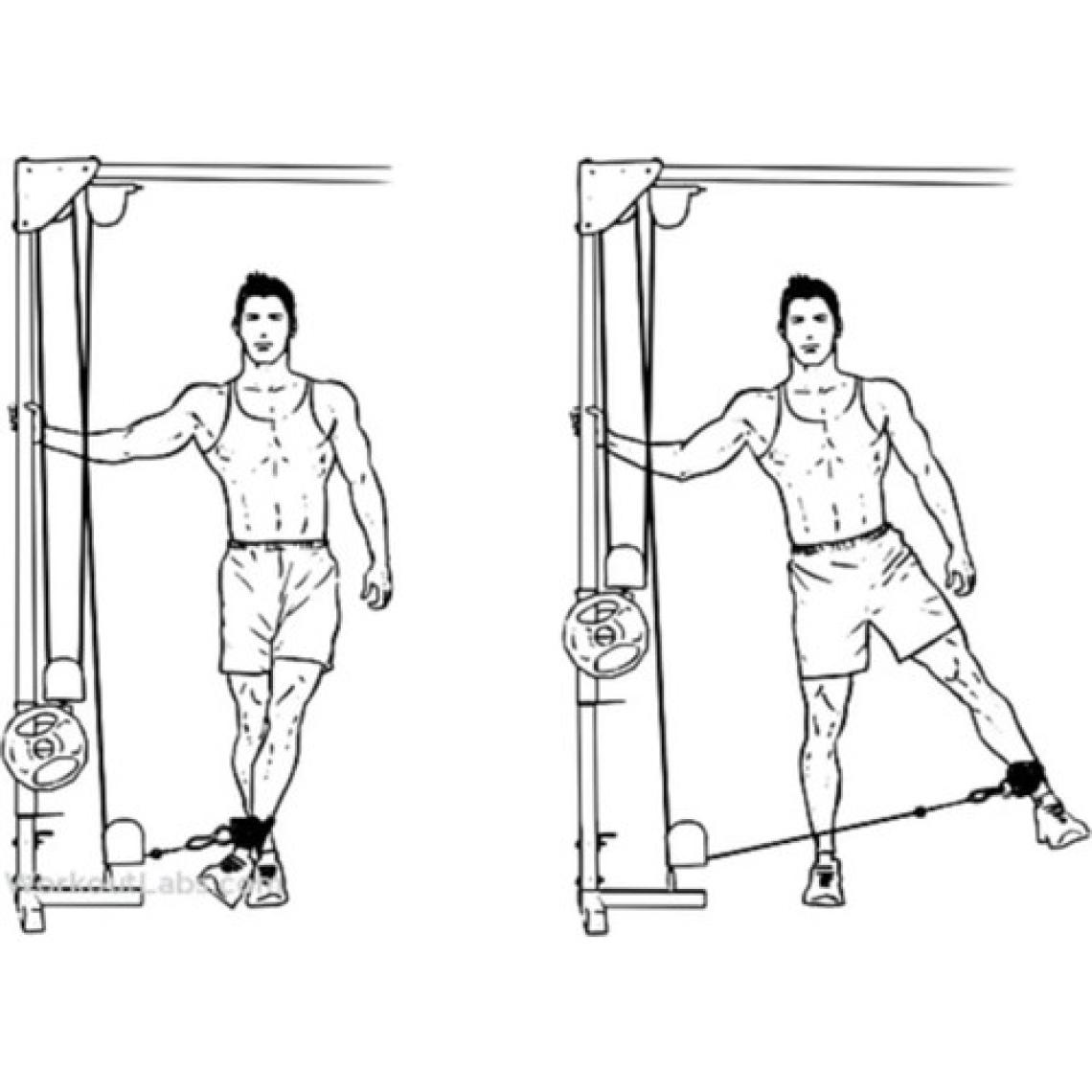 Spor Byfit Ayak Bilek Kayışı D-Ring Fitness Ağırlık Çekiş Aparatı