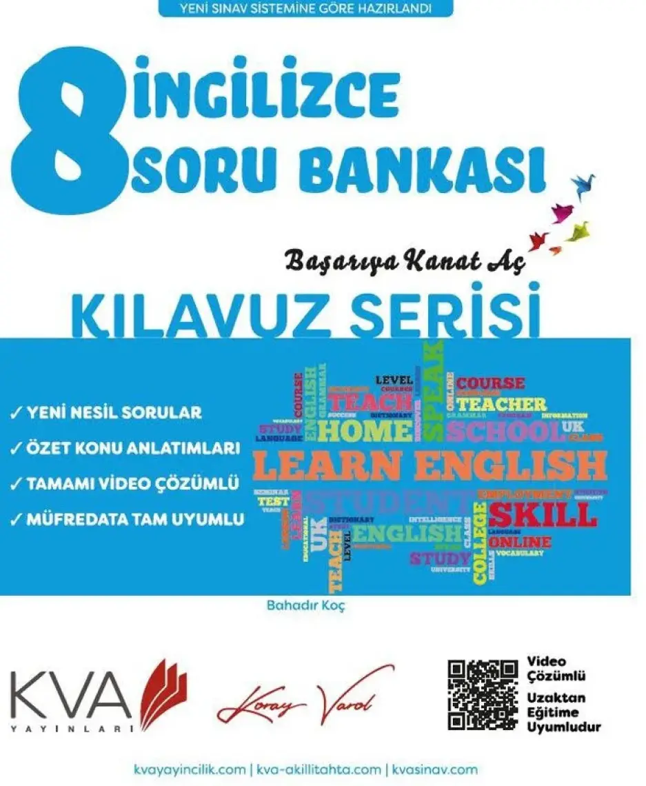 Koray Varol Akademi  +Plus Cesur Serisi İngilizce Branş Denemesi (5 Sarmal + 5 Genel Deneme)