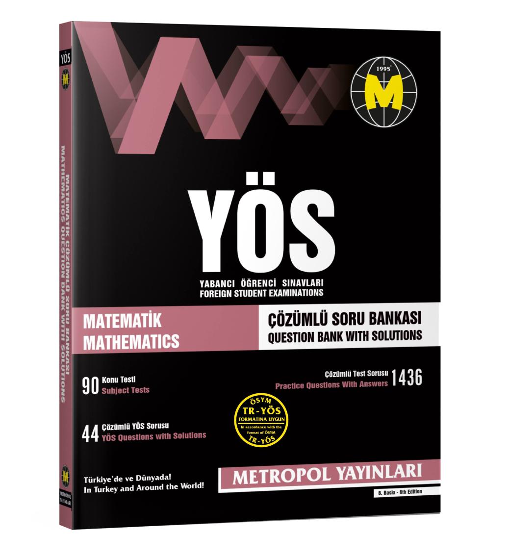 Metropol YÖS Matematik Tüm Konular Çözümlü Soru Bankası