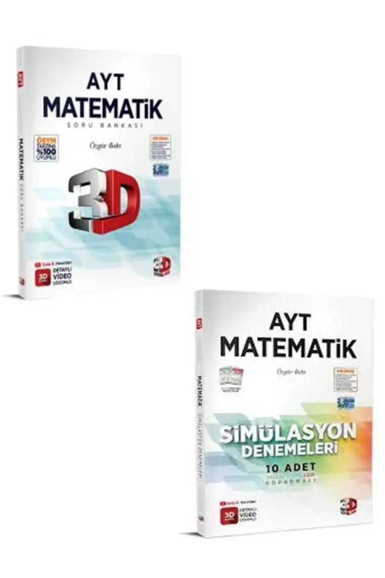 Dnz 3D Yayınları Ayt Matematik  Soru Bankası