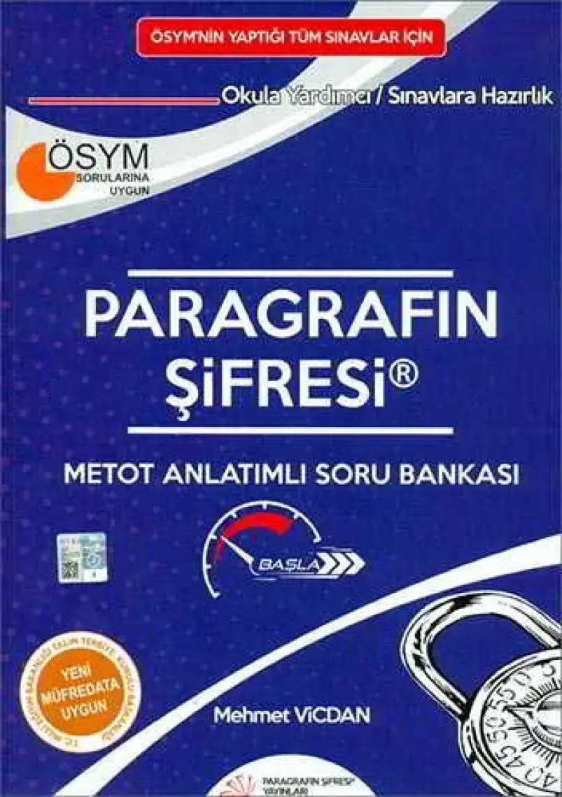 Paragrafın Şifresi Yayınları Kitapçılık Metot Anlatımlı Soru Bankası