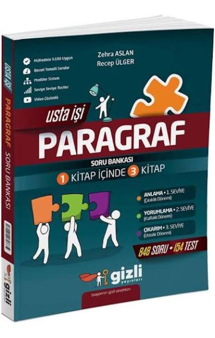Gizli Yayınları LGS 8. Sınıf Usta İşi Paragraf Soru Bankası
