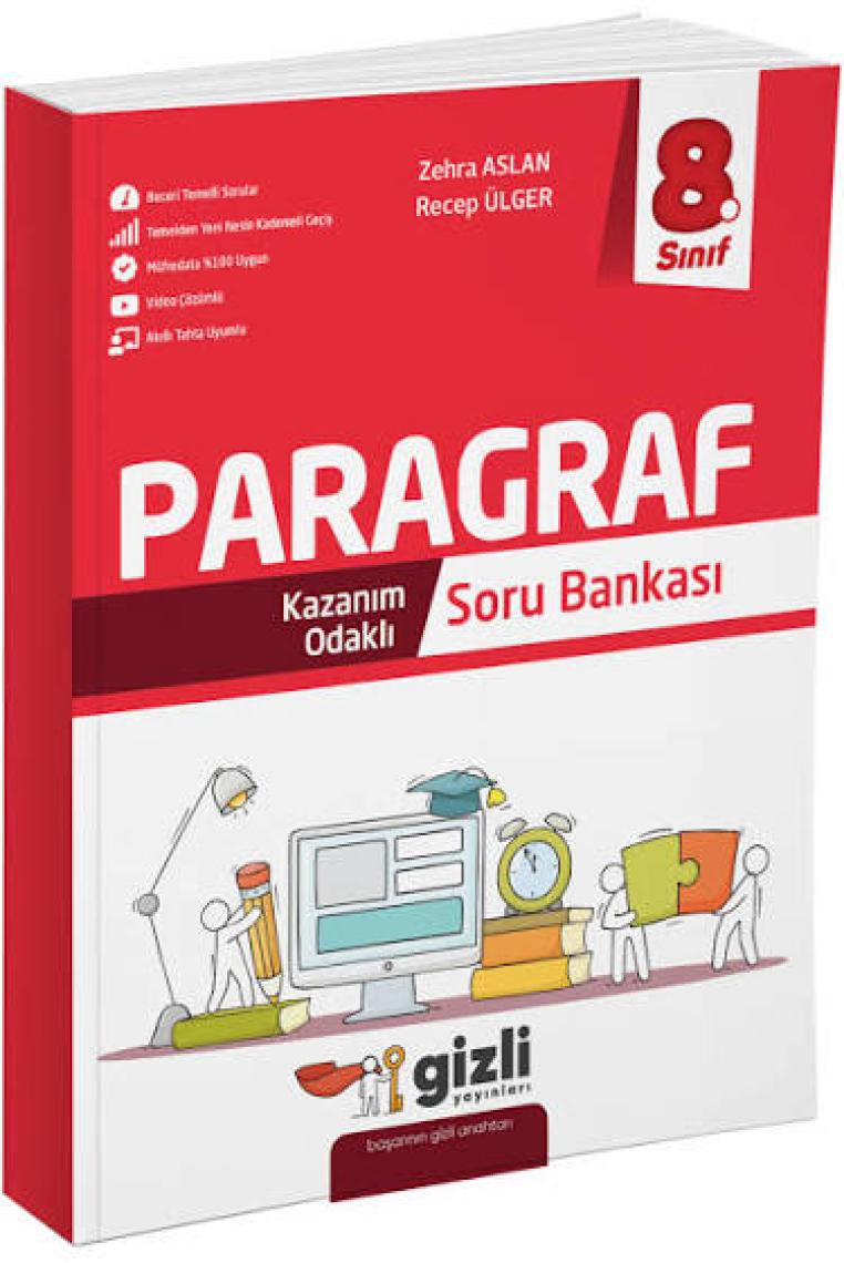 Gizli Yayınları LGS 8. Sınıf Usta İşi Paragraf Soru Bankası