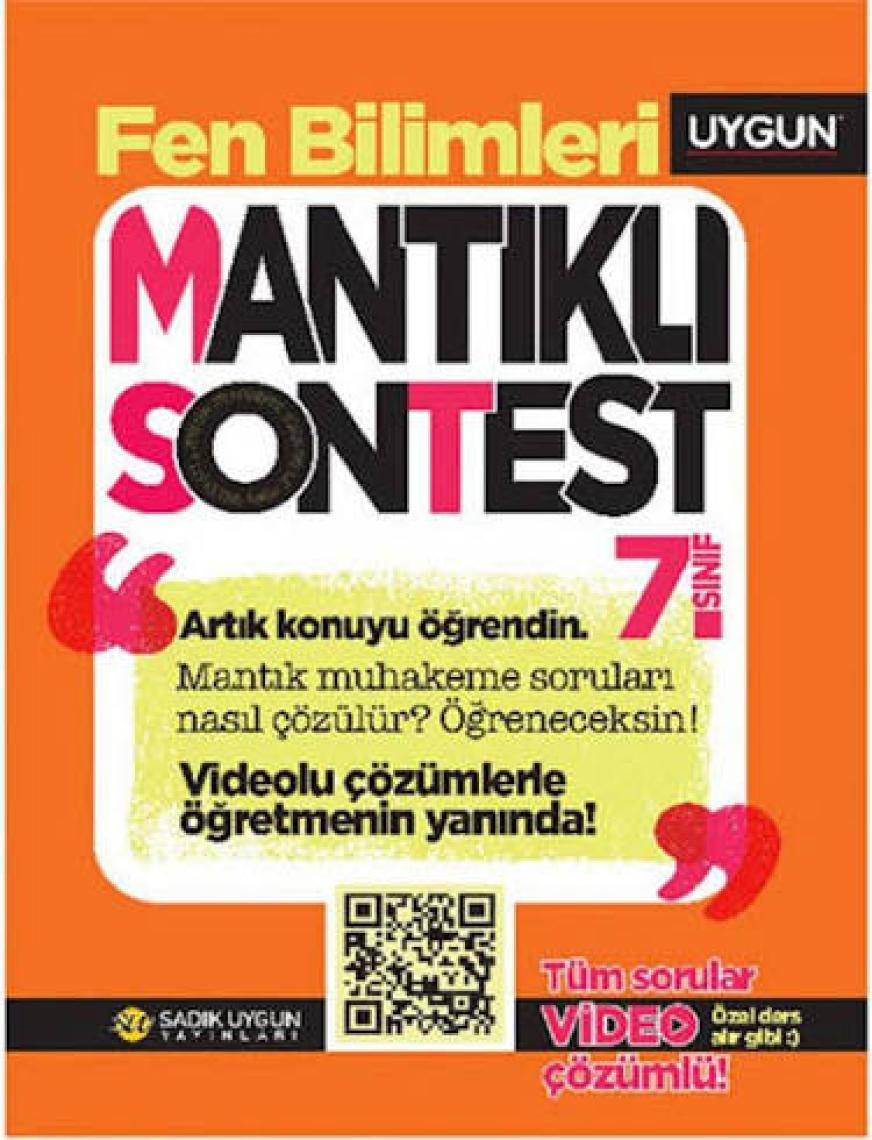 Sadık Uygun Yayınları 7. Sınıf Fen Bilimleri Mantıklı Son Test