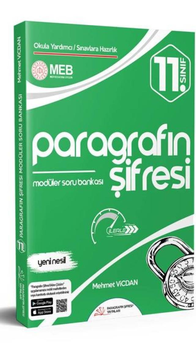 Paragrafın Şifresi Yayınları 11.Sınıf 2022 Nesil Paragraf Modüler Soru Bankası