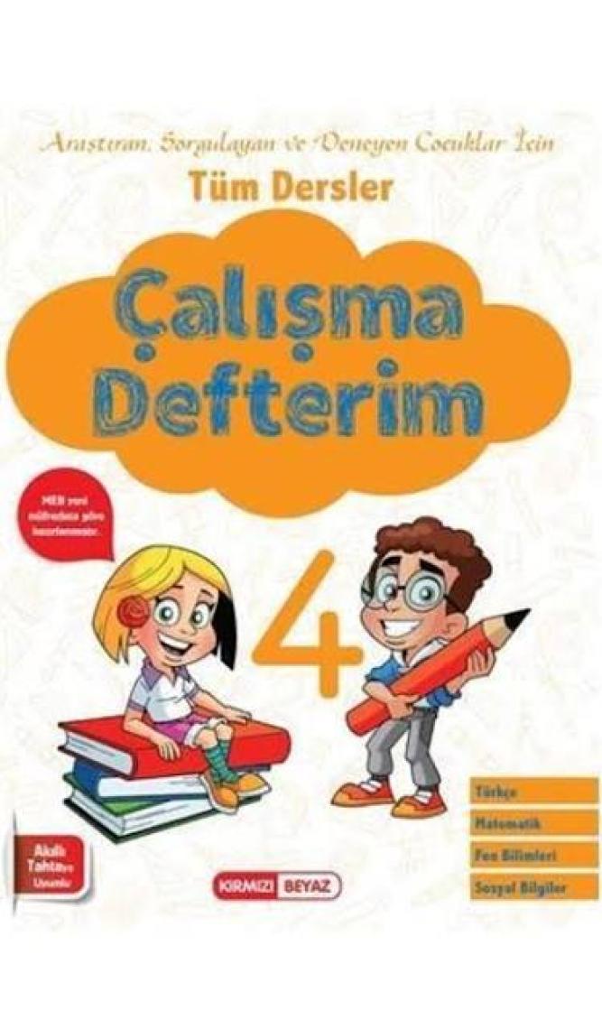 Kırmızı Beyaz Yayınlar 4 .Sınıf Çalışma Defterim