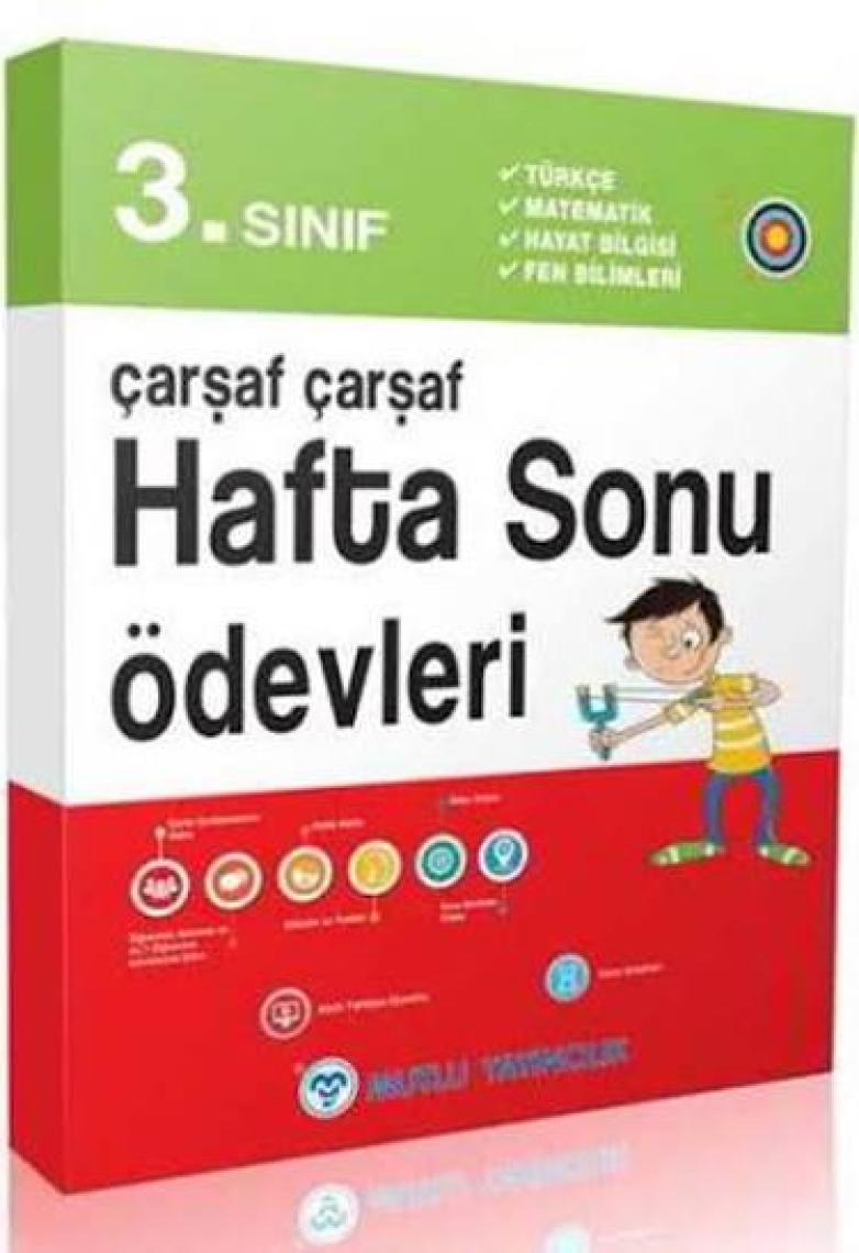 Mutlu Yayıncılık 3. Sınıf Çarşaf Çarşaf Hafta Sonu Ödevleri