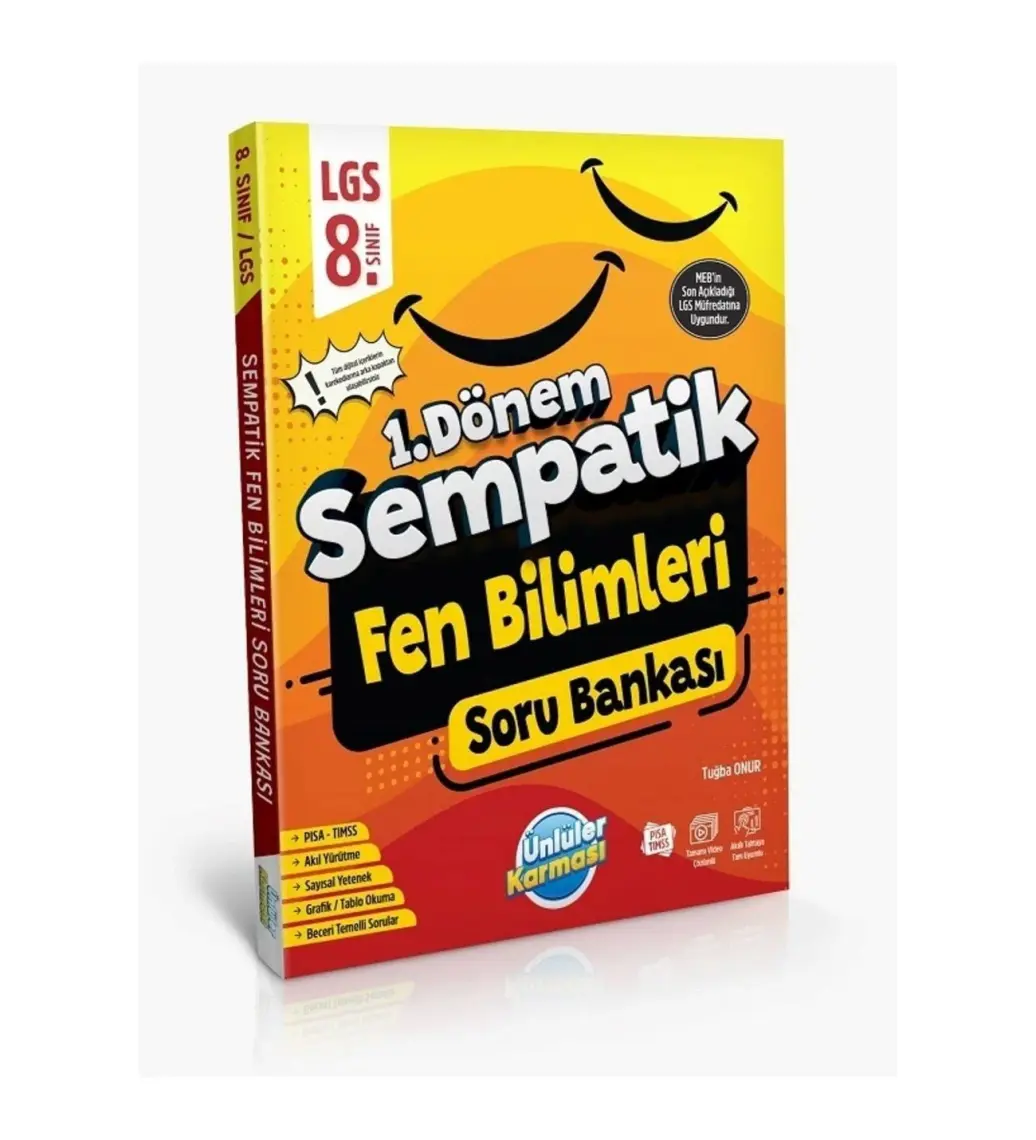 Ünlüler Karması 8. Sınıf LGS Fen Bilimleri 1. Dönem Sempatik Soru Bankası Ünlüler Karması Karması