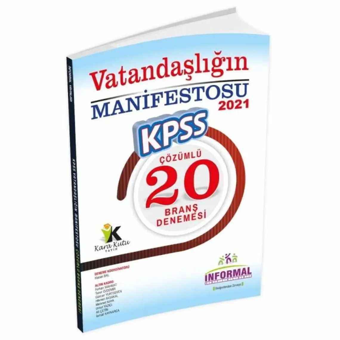 İnformal Yayınları KPSS 2022 Vatandaşlığın Manifestosu 20'li Çözümlü Branş Denemesi