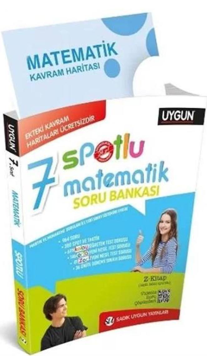 Sadık Uygun Yayınları 7. Sınıf Yeni Spotlu Matematik Soru Bankası + Kavram Haritaları