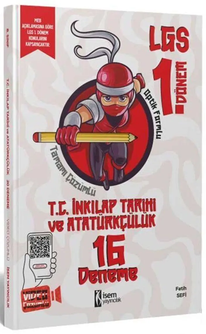 İSEM Yayıncılık 8. Sınıf LGS 1. Dönem İnkılap Tarihi 16 Branş Deneme