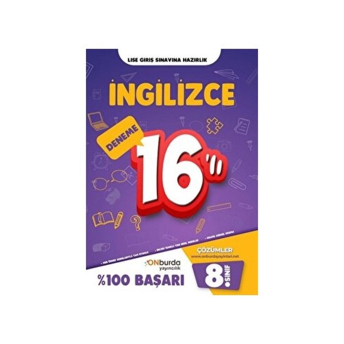 On Burda Yayınları 8. Sınıf İngilizce Yeni Nesil Branş Denemeleri