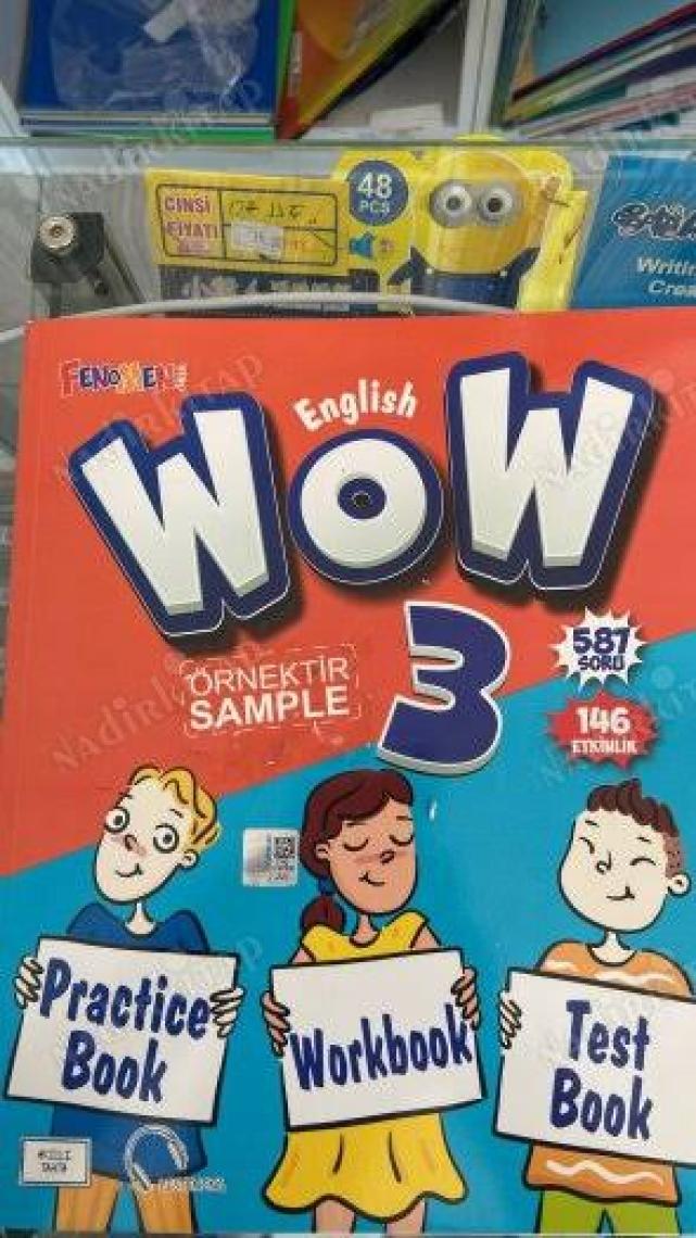 Fenomen Yayınları Gama Fenomen 3. Sınıf Wow English Practice Book + Workbook + Test Book