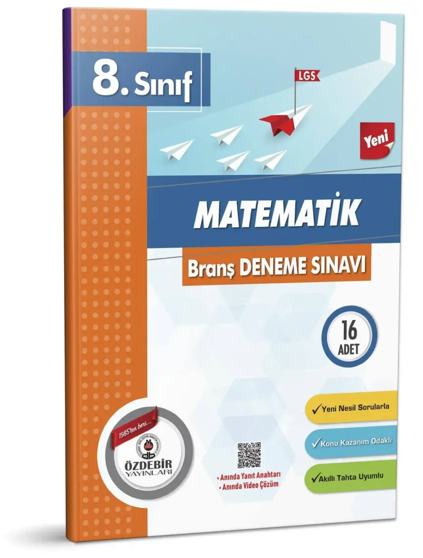 Özdebir Yayınları - 8. Sınıf Matematik Branş Deneme
